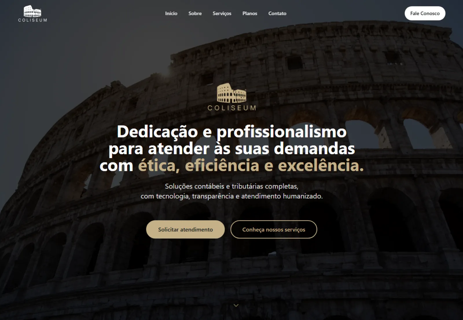 Site Coliseum Contabilidade