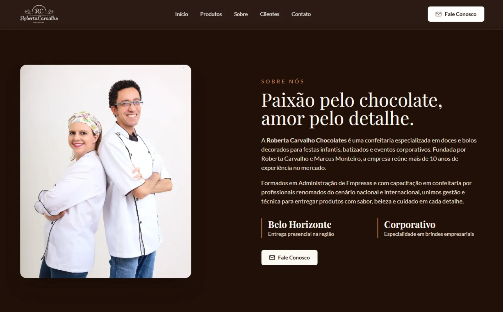 Site Roberta Carvalho Chocolates